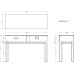 Консоль 2 ящика белая/хром  см Garda Decor KFG070-NI