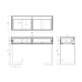Консоль 2 ящика белая/хром  см Garda Decor KFG103