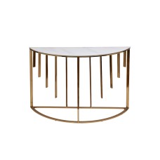 Консоль мрам.стекло/золото см Garda Decor GY-00003