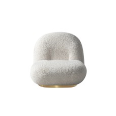 Кресло Albano иск.мех белый см Garda Decor 87YY-21045