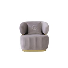 Кресло Glarus, велюр серый см Garda Decor 102AN-KRES-1301-SER