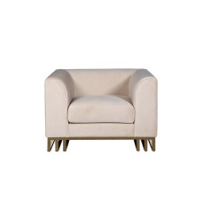 Кресло Lucerne велюр бежевое см Garda Decor 102AN-20491