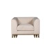Кресло Lucerne велюр бежевое см Garda Decor 102AN-20491