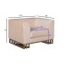 Кресло Lucerne велюр бежевое см Garda Decor 102AN-20491