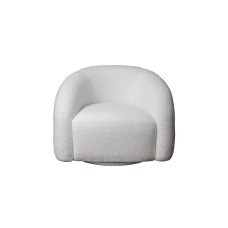 Кресло Monblan поворотное букле белое Hush000 см Garda Decor MONBLAN-K-HUSH000