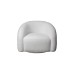 Кресло Monblan поворотное букле белое Hush000 см Garda Decor MONBLAN-K-HUSH000