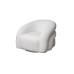 Кресло Monblan поворотное букле белое Hush000 см Garda Decor MONBLAN-K-HUSH000