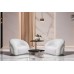 Кресло Monblan поворотное букле белое Hush000 см Garda Decor MONBLAN-K-HUSH000