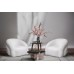 Кресло Monblan поворотное букле белое Hush000 см Garda Decor MONBLAN-K-HUSH000