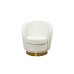 Кресло Napoli вращающееся, букле кремовое Sheepskin см Garda Decor Napoli-4K-КРЕМОВЫЙ-SHEEPSKIN