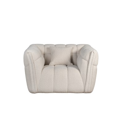 Кресло Prato букле белый см Garda Decor ZW-26801