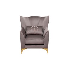 Кресло Siena велюр серый Colt017 17 см Garda Decor SIENA-К-2K-Colt017