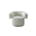 Кресло поворотное Lugano букле белое см Garda Decor 87YY-23071