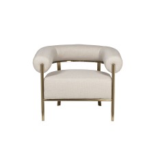 Кресло серое/матовое золото см Garda Decor GY-08842