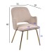 Кресло велюр серо-бежевый см Garda Decor 30C-1231 GRB