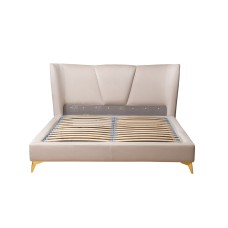 Кровать Siena без мех.велюр бежевый Colt002 см Garda Decor Siena2К-160-Colt002