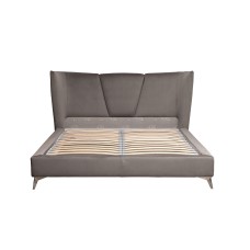 Кровать Siena без мех.велюр серый Colt017 см Garda Decor Siena2К-160-Colt017