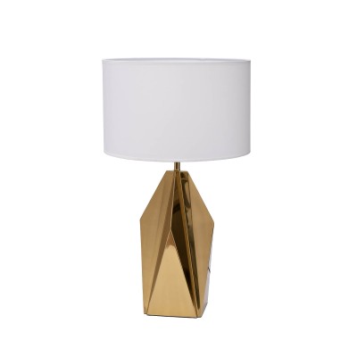 Лампа настольная dh72см плафон кремовый Garda Decor K2KM1253TG-CW
