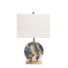 Лампа настольная h65см плафон белый Garda Decor K2KM15690