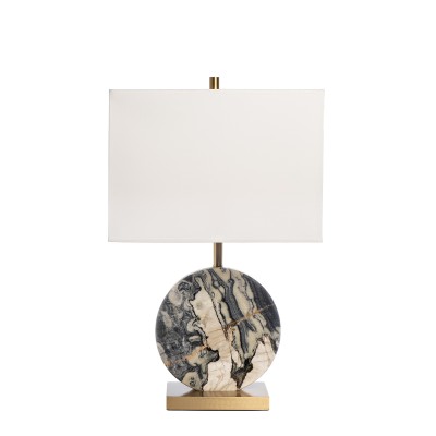 Лампа настольная h65см плафон белый Garda Decor K2KM15690
