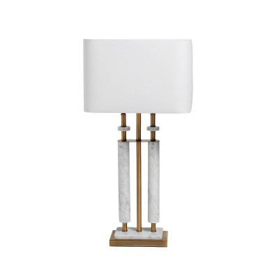 Лампа настольная плафон белый Н.85см Garda Decor 22-89158