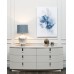 Лампа настольная плафон синий Д38,В65 Garda Decor 22-88017