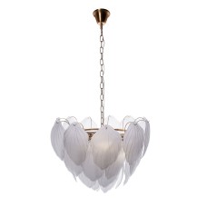 Люстра Swan матовые лепестки d60см h55см Garda Decor 62GDW-8903-600M