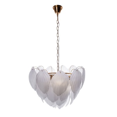 Люстра Swan матовые лепестки d60см h55см Garda Decor 62GDW-8903-600M