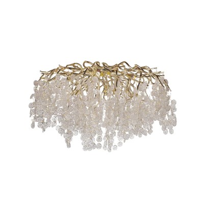 Люстра Tenera круглая золото dh40см Garda Decor 86-90188