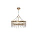 Люстра Tiara круглая латунь/стекло прозр. dh63см Garda Decor K2KG1102P-8A