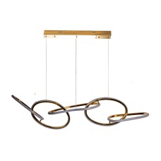 Люстра подвесная Flow золото 120см Garda Decor K2KML15105