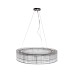 Люстра подвесная никель/стекло прозрач. dh150см Garda Decor 91GH-80568
