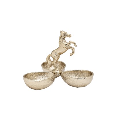 Менажница декор. "Horse" металлич.  см Garda Decor 69-21013