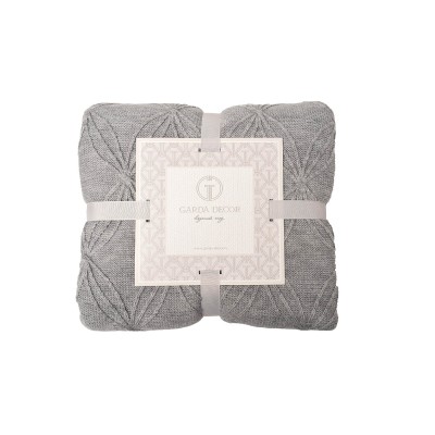 Плед Аура серый Garda Decor 104BP-PVAIT1420-SER