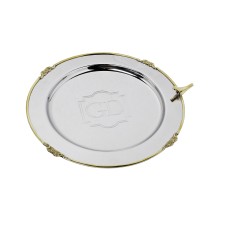 Поднос круглый "Bird" нерж.сталь dсм Garda Decor 95IM-0077