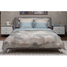 Пододеяльник Нувола принт тенсель бирюзовый Garda Decor 144HF-70601