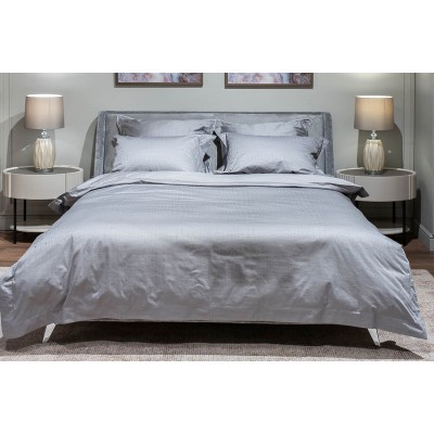 Пододеяльник сатин жаккард Серпенте серый Garda Decor 130HB-DC220200-POD JAC SER