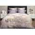 Пододеяльник сатин принт Пионы серый Garda Decor 130HB-00021