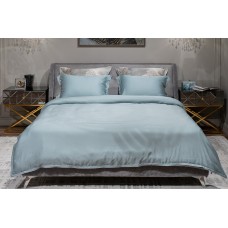 Пододеяльник тенсель бирюзовый Garda Decor 144HF-70612