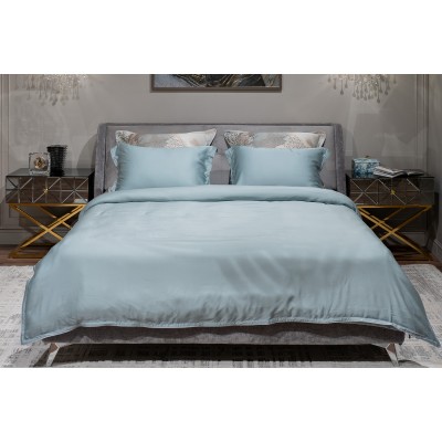 Пододеяльник тенсель бирюзовый Garda Decor 144HF-70612