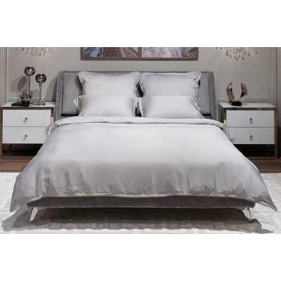 Пододеяльник тенсель серый Garda Decor 144HF-10312