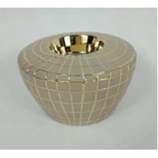 Подсвечник c золотым декором dсм Garda Decor 18H7819-S
