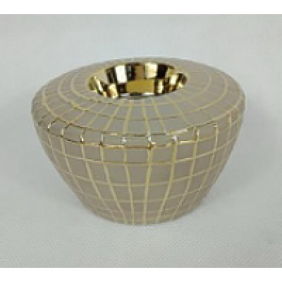 Подсвечник c золотым декором dсм Garda Decor 18H7819-S