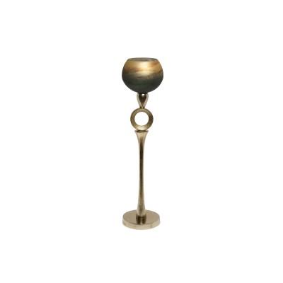 Подсвечник золотисто-зеленый dсм Garda Decor 71PN-3183