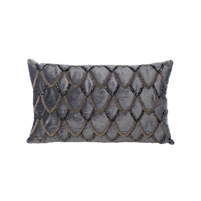 Подушка с бисером "Чешуйки" синяя см Garda Decor 70SW-20525