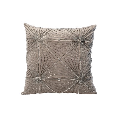 Подушка с бисером "Лучи" серебро см Garda Decor 70SW-20306
