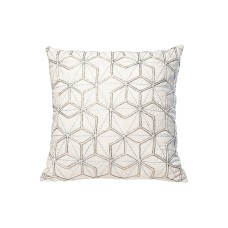 Подушка с бисером "Шестигранники" белая см Garda Decor 70SW-20712