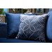 Подушка с вышивкой "Узор" синий см Garda Decor 70SW-28070