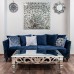 Подушка с вышивкой "Узор" синий см Garda Decor 70SW-28070