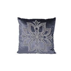 Подушка вышивка, бисер "Цветок" синий Garda Decor 70SW-26096